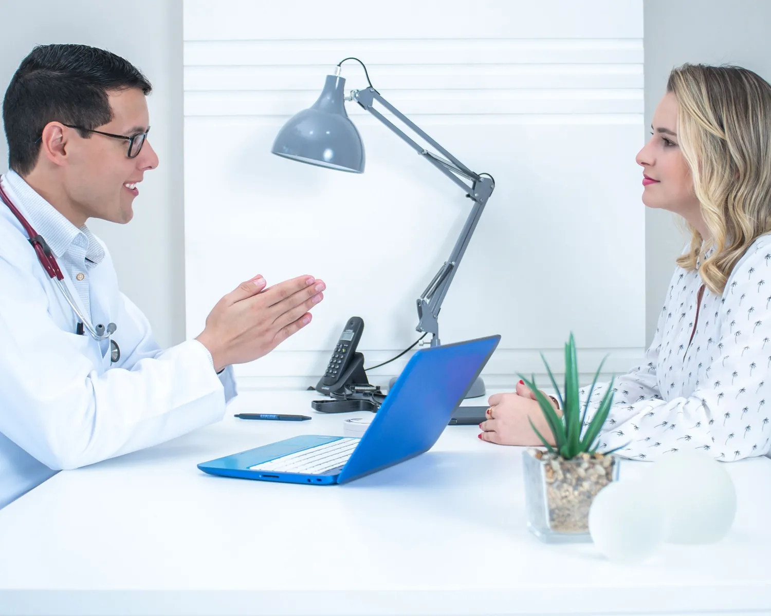 A woman talks through her options with her gynecologist.
