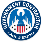Government Contractor badge, CAGE # 8XDN2