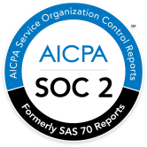 AICPA SOC 2 badge (AICPA Service Organization Control Reports)